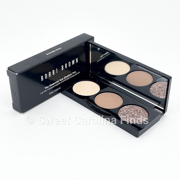 Bobbi Brown Other - Bobbi Brown The Essential Eye Shadow Trio EVERYDAY GREYS 3 Shades Full Size NEW
